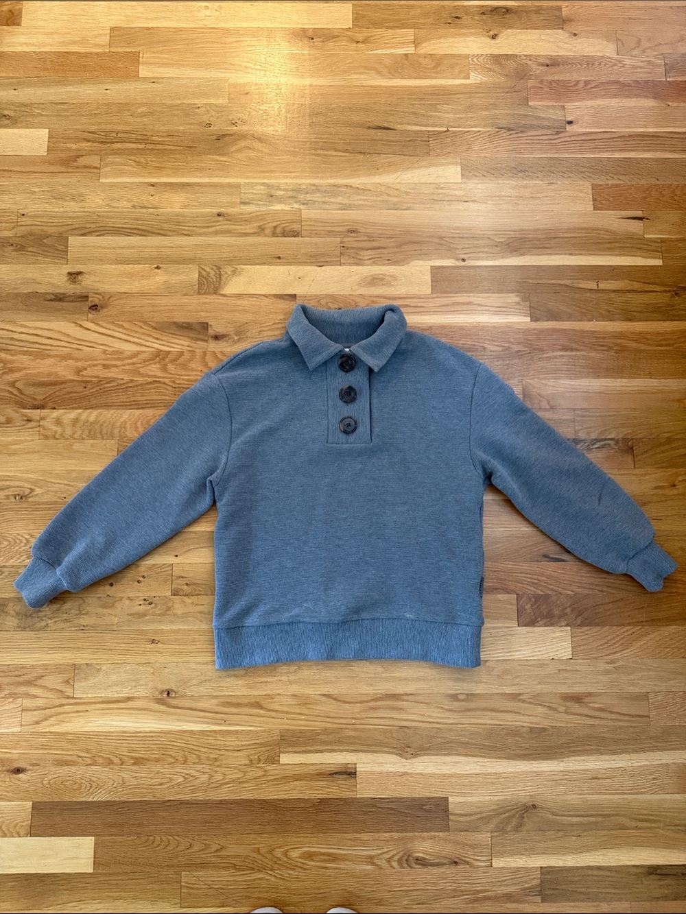 Varley Women’s Grey Button-Placket Sweatshirt